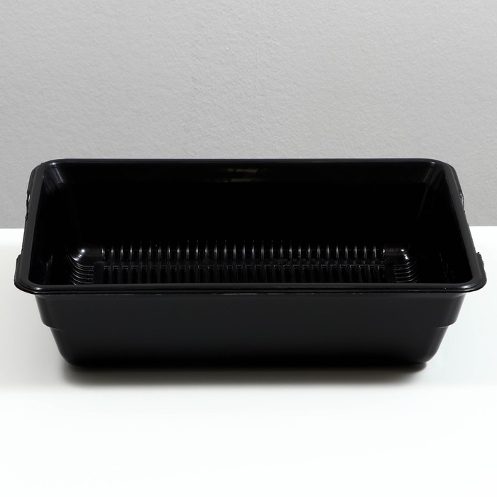 Туалет глубокий с сеткой 36 х 25 х 9 см, чёрный Туалет глубокий с сеткой 36 х 25 х 9 см, чёрный