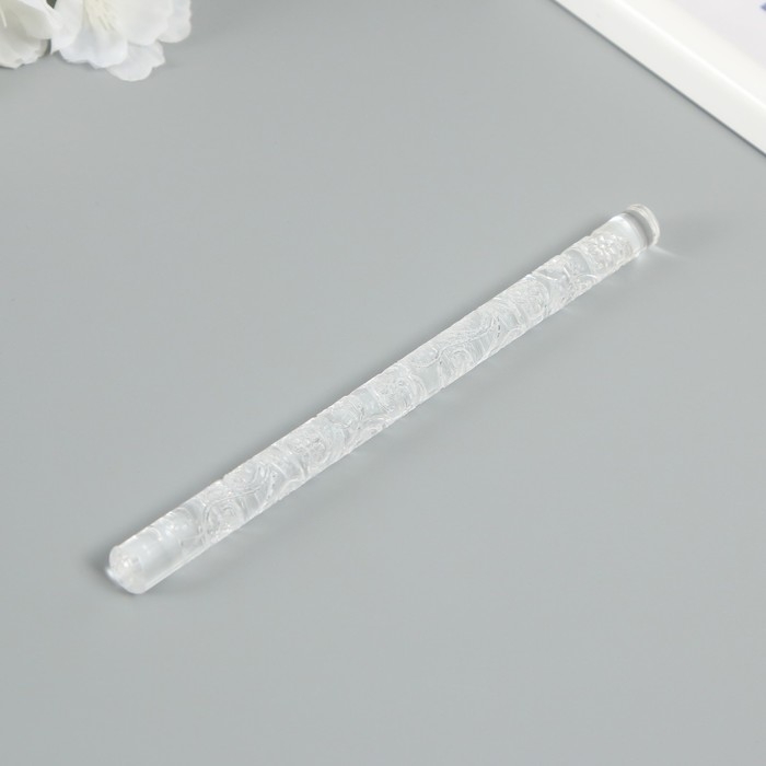 Скалка для творчества акрил Скалка для творчества акрил "Цветочки" 16х1 см