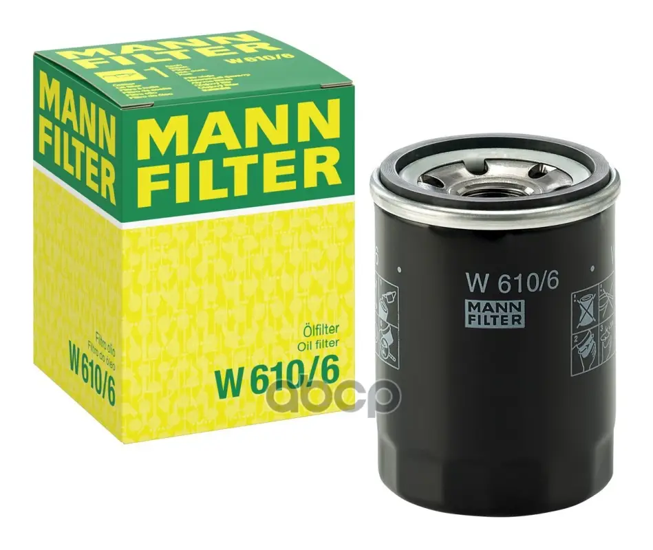 Фильтр масляный MANN-FILTER арт. W6106