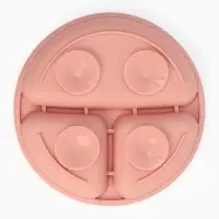 Тарелка детская секционная, 3 секции, розовый, Mum&Baby Тарелка детская секционная, 3 секции, розовый, Mum&Baby