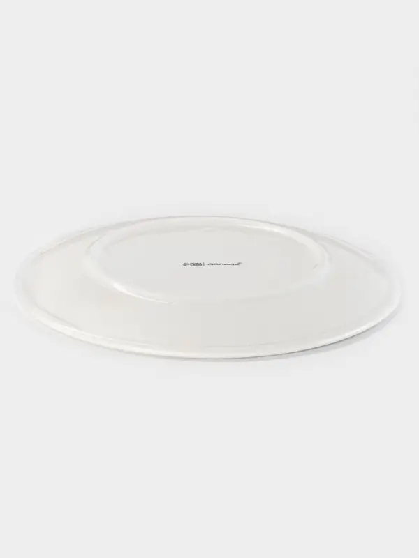 Тарелка Доляна White Label, d=22.6 см, фарфор, белая