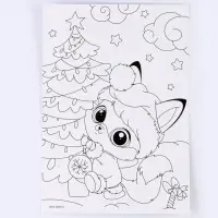 Аппликация стразами &laquo;С Новым годом! Снегурочка&raquo;, 14.8&times;21 см, набор для творчества