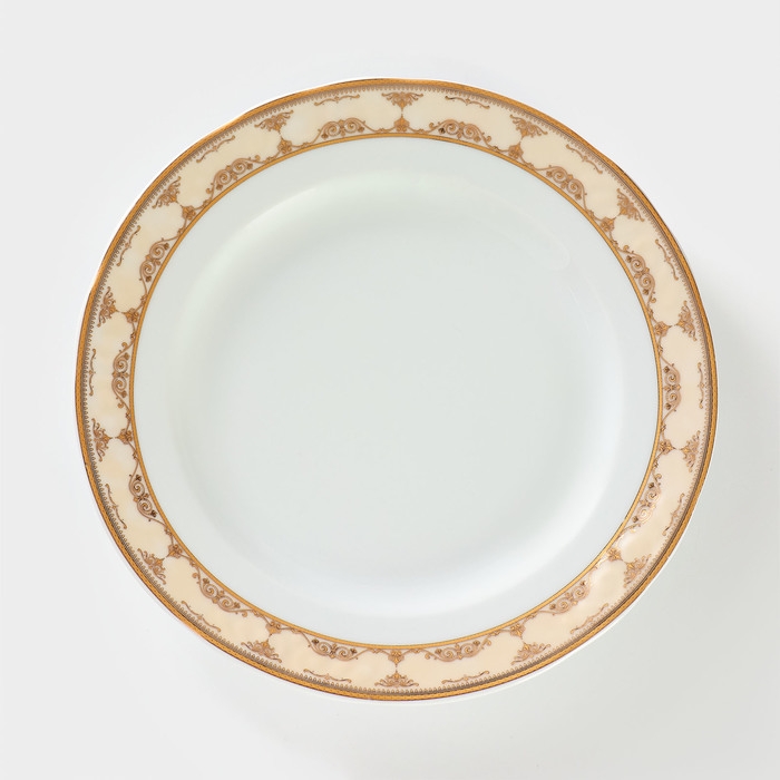 Тарелка фарфоровая «Надежда. Стильный», d=24 см Тарелка фарфоровая «Надежда. Стильный», d=24 см