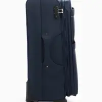 Чемодан на колёсах TEXTURA, кодовый замок, с увеличением, 47&times;30&times;78 см, 28", синий