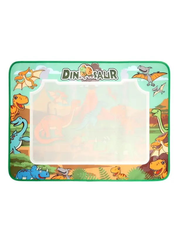Коврик для рисования водой "Динозавры" 2 маркера