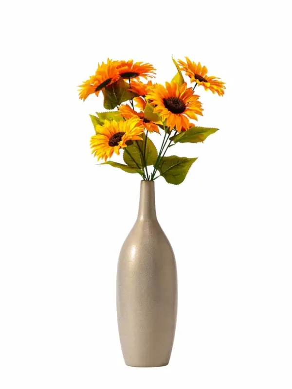 Цветы искусственные &laquo;Подсолнух галант&raquo;, h=60 см, d=12 см, оранжевые