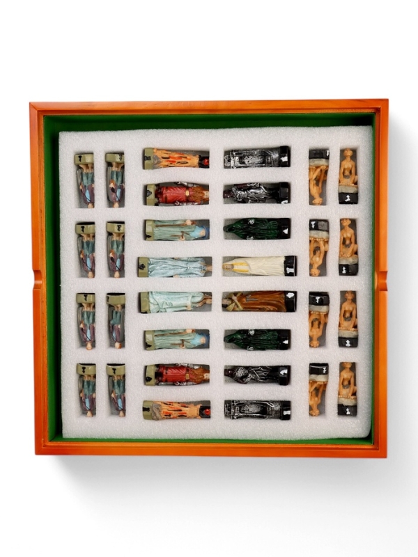 Шахматы  Шахматы "Фэнтези", настольная игра 36 х 36 см, король 7.7 х 2.3 см, пешка 6.1 х 2.3 см