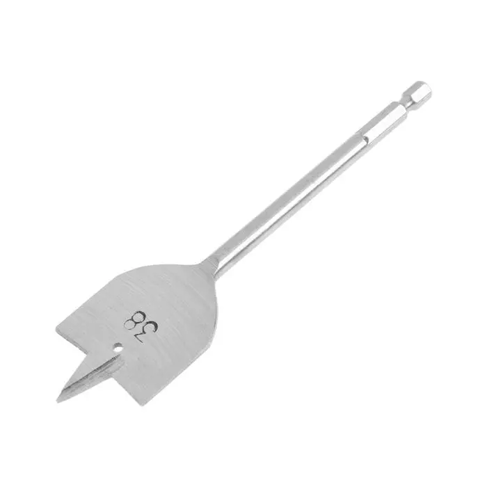 Сверло по дереву перовое ТУНДРА, шестигранный хвостовик, 38&times;152 мм