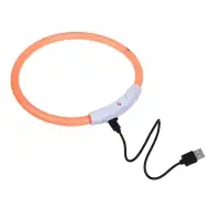 VETTA&nbsp;Ошейник&nbsp;светящийся&nbsp;с&nbsp;USB&nbsp;зарядкой,&nbsp;поливинилхлорид,&nbsp;ABS&nbsp;пластик,&nbsp;52,5 см