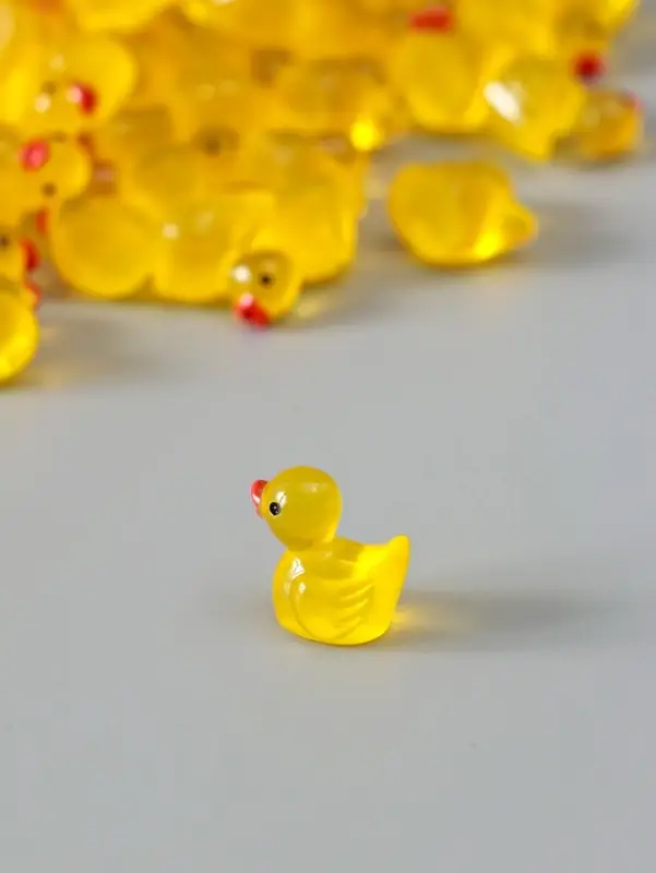 Сувенир полистоун флюоресцентный Сувенир полистоун флюоресцентный "Уточки" набор 100 шт 1,5х1,5 см