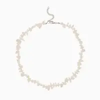 Ожерелье из камня, 45 см, белое