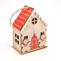 Ёлочная игрушка &laquo;Подружки пряни&raquo; 12&times;8.5 см, подвеска, от батареек AG10&times;3, свечение тёплое белое
