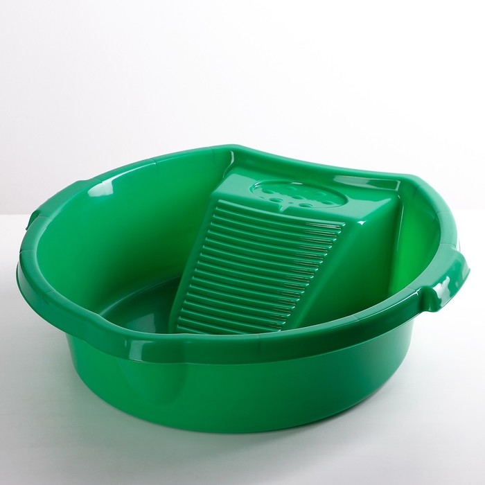 Таз круглый для стирки «Хозяюшка», 10 л, цвет МИКС Таз круглый для стирки «Хозяюшка», 10 л, цвет МИКС