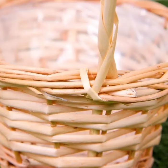 Корзина плетёная, ива, овальная