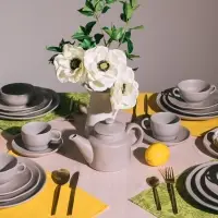 Чайник заварочный Magistro Potter, 775 мл, фарфор, светло-серый