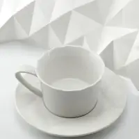 Чайная пара Diamante Bianco, белая