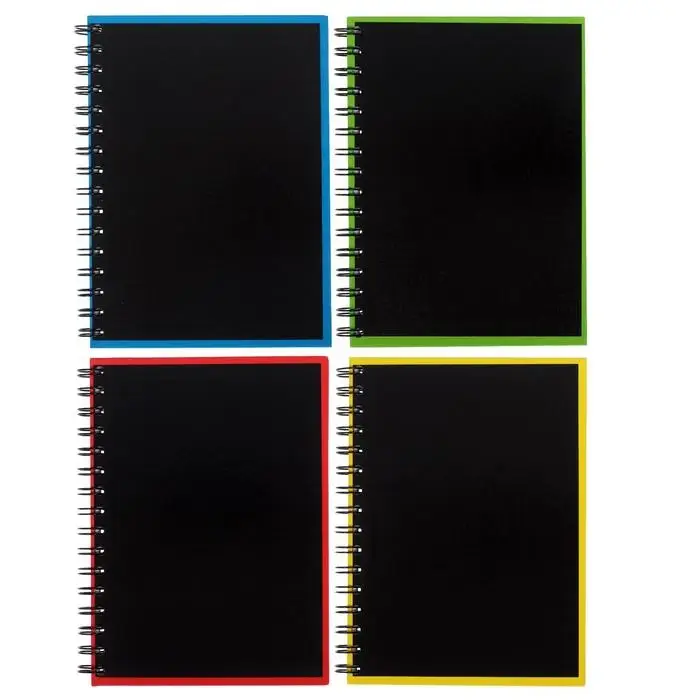 Тетрадь на спирали ErichKrause. Accent А5, 120 листов, в клетку, глянцевая ламинация, льняное тиснение, блок офсет, белизна 100%, МИКС