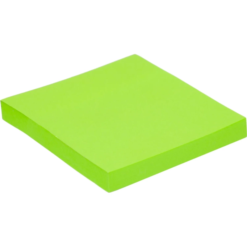 Стикеры Attache с клеев. краем 76х76, неон, зеленый 100л