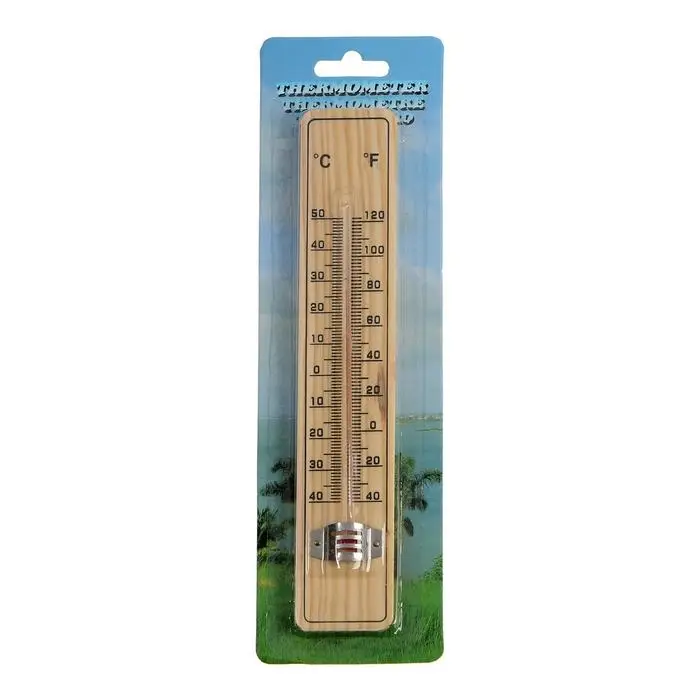 Термометр уличный, жидкостный, деревянный