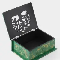 Шкатулка "Древо" 24х18х9 см, МДФ, цв. зелёный