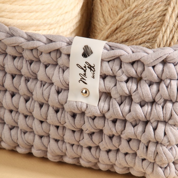 Бирка с кнопкой «Made with love», 8 × 1,8 см, 10 шт, цвет матовый/чёрный Бирка с кнопкой «Made with love», 8 × 1,8 см, 10 шт, цвет матовый/чёрный