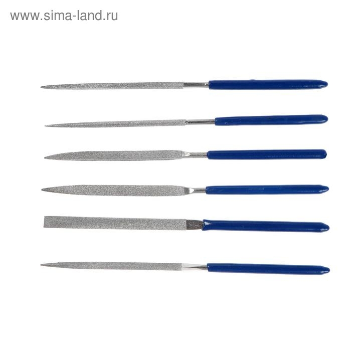 Набор надфилей алмазных ТУНДРА, обрезиненные рукоятки, 70 х 140 х 3 мм, 6 шт. Набор надфилей алмазных ТУНДРА, обрезиненные рукоятки, 70 х 140 х 3 мм, 6 шт.