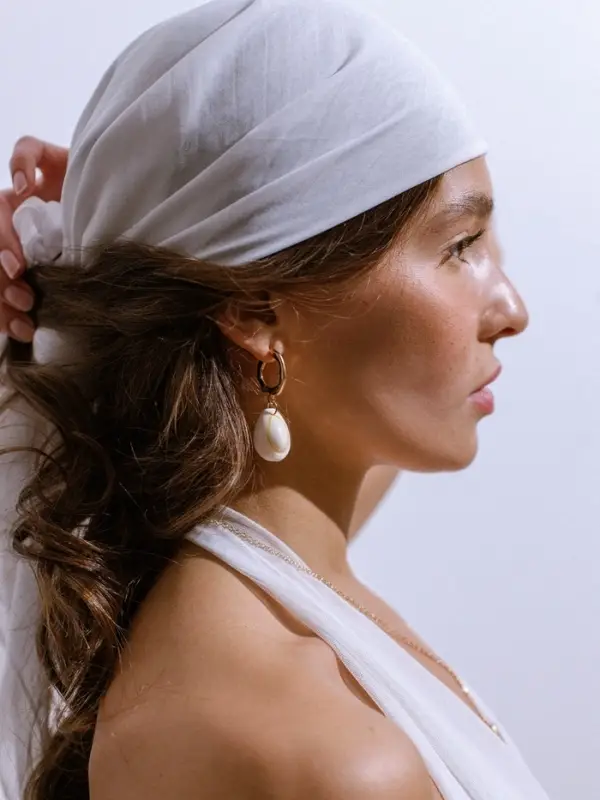 Серьги металл &laquo;Морские ракушки&raquo;, бежевые в золоте