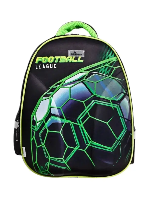 Рюкзак каркасный школьный Calligrata &laquo;Футбольный мяч&raquo;, 39&times;30&times;14 см