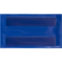 Карман для маркировки магнитный синий 113x53 мм горизонатльный (10шт/уп)