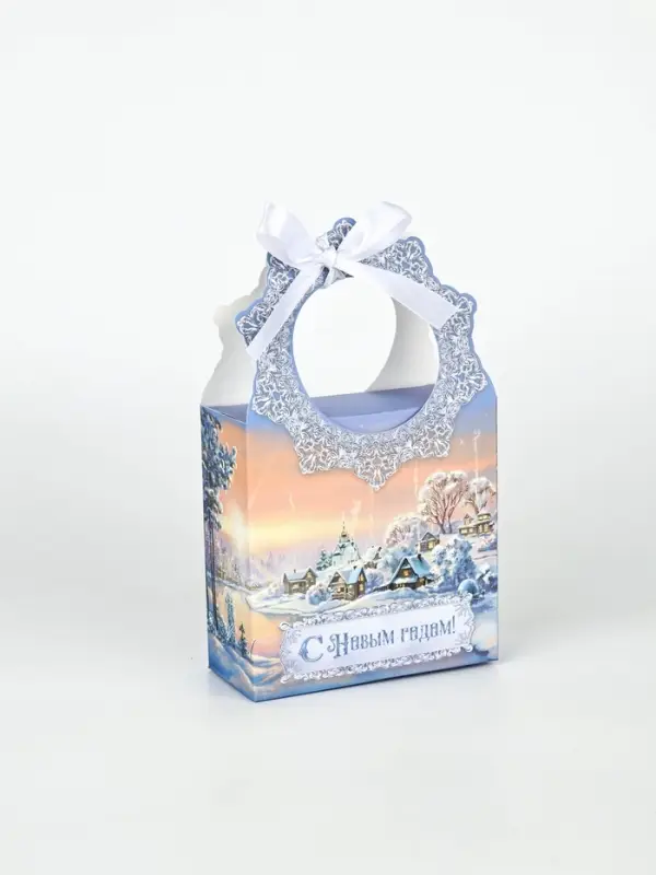 Набор подарочных  коробок , 3 шт , «Деревушка»