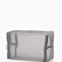 Косметичка дор Сетка 18*7,5*10, отд на молнии, серый Косметичка дор Сетка 18*7,5*10, отд на молнии, серый