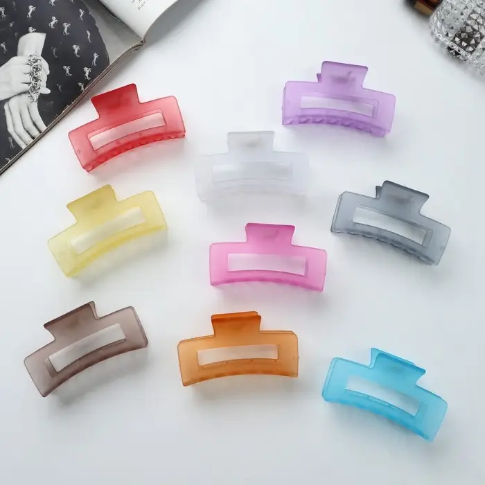 Крабик для волос «Фрида», прямой классика матовый, 9 см, МИКС Крабик для волос «Фрида», прямой классика матовый, 9 см, МИКС