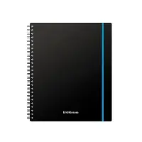 Тетрадь на спирали ErichKrause. Accent А5, 80 листов, в клетку, пластиковая обложка, на резинке, блок офсет, МИКС