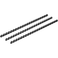 Пружины для переплета пластиковые 21 кольцо, 10 мм, (черные), 100 шт./уп