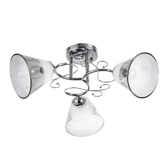 Люстра Люстра "Идрис" 3хЕ27 40Вт хром 48х48х26 см