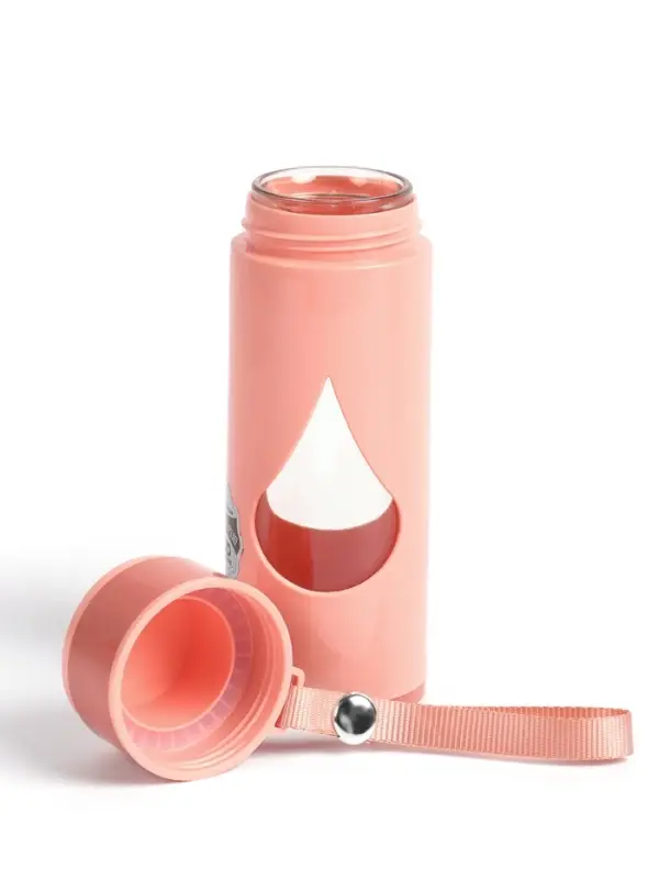 Бутылка для воды &laquo;Капля&raquo;, 500 мл, 21.5&times;7.3 см, стеклянная, МИКС