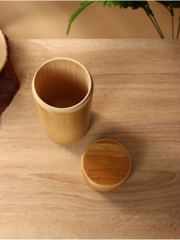 Банка для чая 20 см, бамбук