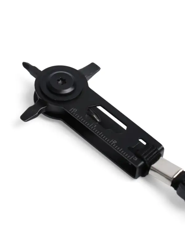 Брелок-мультитул 8 в 1 с отвертками, черный