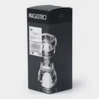 Солонка для специй Magistro Glace, 12.6 см, акрил, прозрачная