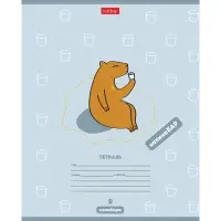 Тетрадь 12 листов в клетку &laquo;Я люблю Капибару&raquo;, обложка мелованный картон, блок 65 г/м&sup2;, 5 В МИКС