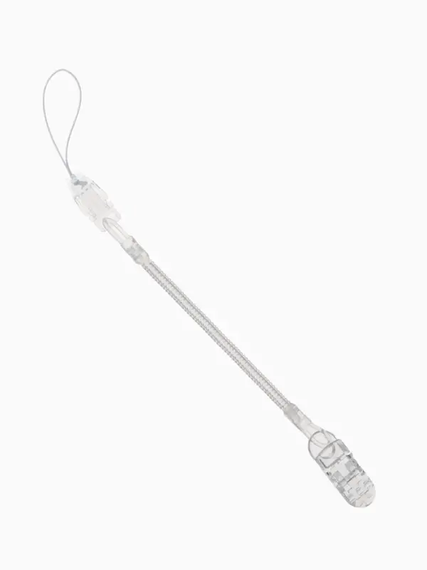 Держатель для соски - пустышки, пружинка, 2 шт., прозрачный, Крошка Я Держатель для соски - пустышки, пружинка, 2 шт., прозрачный, Крошка Я