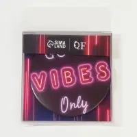 Зеркало карманное Good vibes, d=7 см, PVC - коробка, чёрное