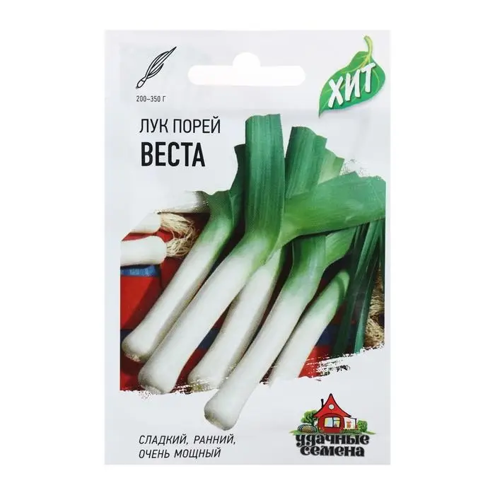 Семена Лук порей  Семена Лук порей "Веста", ц/п,  0,2 г  серия ХИТ х3