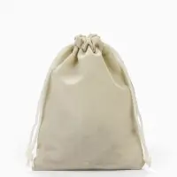 Мешочек подарочный бархатный, 10&times;12 см, бежевый