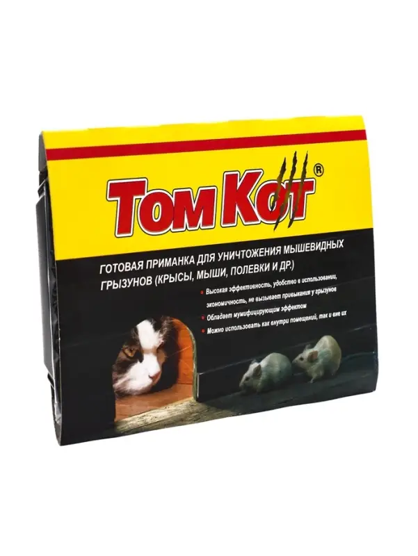 Тесто-брикеты от грызунов &laquo;ТОМ КОТ БРО&raquo;, контейнер 250 г