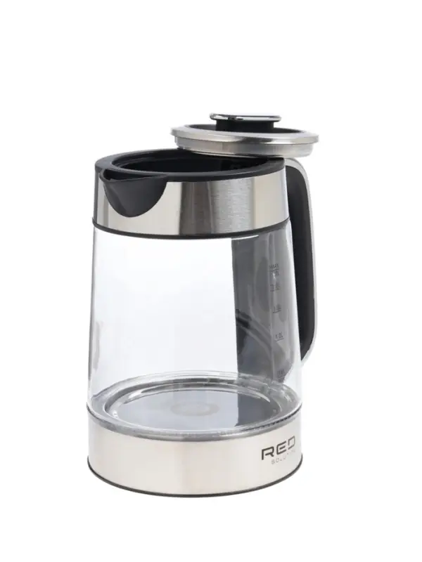 Чайник электрический RED SOLUTION G104, 1.7 л, 2200 Вт, стекло, съёмная крышка, серый Чайник электрический RED SOLUTION G104, 1.7 л, 2200 Вт, стекло, съёмная крышка, серый
