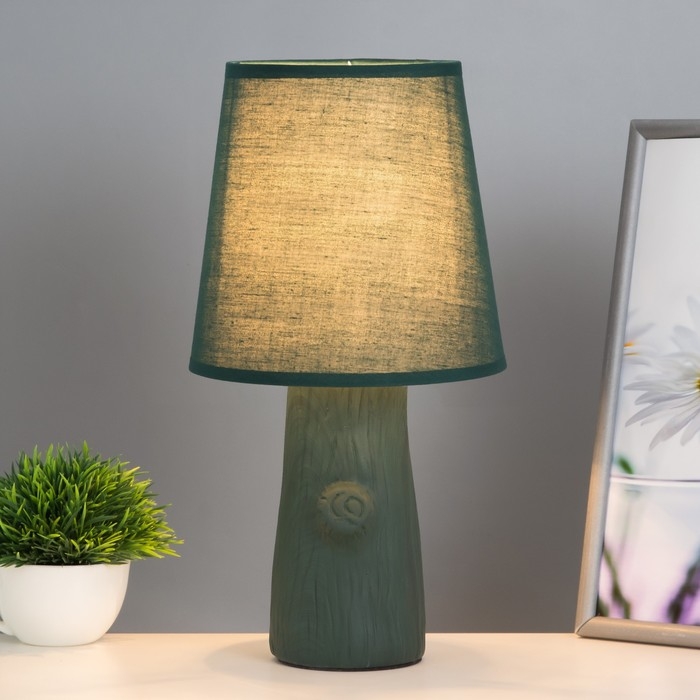 Настольная лампа Настольная лампа "Пино" Е14 40Вт зеленый 18х18х35см RISALUX