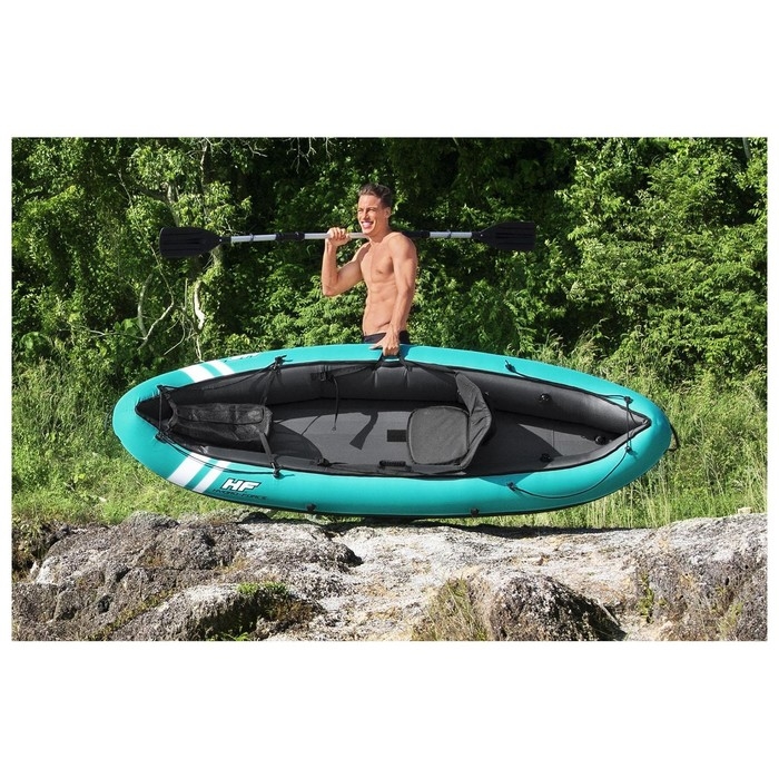 Байдарка Bestway Hydro-Force, 280×86 см, комплект: 1 весло, ручной насос, 2 съёмных ребра, 1 сиденье, 1 сумка, ремкомплект, 65118 Байдарка Bestway Hydro-Force, 280×86 см, комплект: 1 весло, ручной насос, 2 съёмных ребра, 1 сиденье, 1 сумка, ремкомплект, 65118