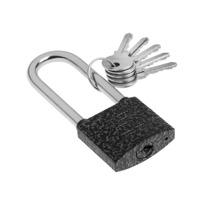 Замок навесной "АЛЛЮР" ВС1Ч-350Д, длинная дужка d=8 мм, 5 ключей