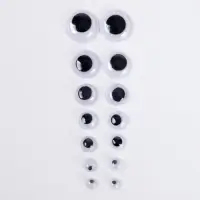 Набор самоклеящихся глазок для кукол и игрушек 4-12 мм, 700 шт.